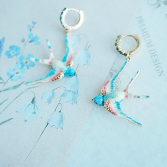 COPY - Bill skinner swallow earrings - Picture 4 of 12